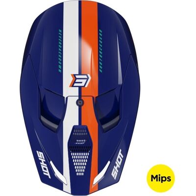 Casque Shot Race Mips Bleu Orange M - Publicité Casque Shot Race Mips Bleu Orange M - Publicité