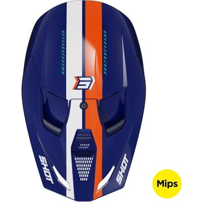 Casco Shot Race Gear - Blu-Arancio, MIPS, ECE 2206 - Cross Casco Shot Race Gear - Blu-Arancio, MIPS, ECE 2206 - Cross