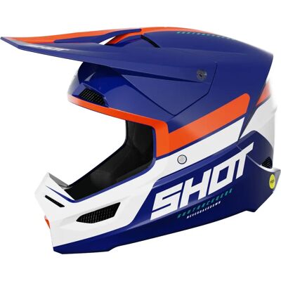 Casque Shot Race Bleu-Orange XL - Casque - Publicité Casque Shot Race Bleu-Orange XL - Casque - Publicité