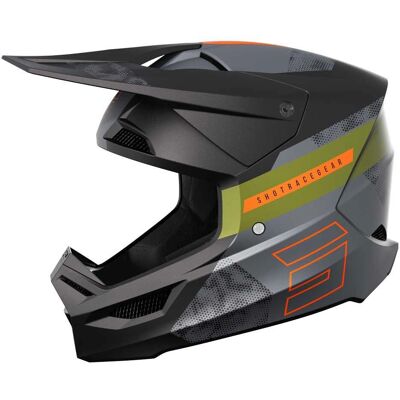 Casque Cross Shot Furious Patrol de Shot Race Gear - Noir-Khaki - M - Publicité Casque Cross Shot Furious Patrol de Shot Race Gear - Noir-Khaki - M - Publicité