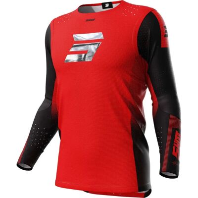 T-shirt Shot Aerolite Rouge/Noir - Équipement Sportif - Publicité T-shirt Shot Aerolite Rouge/Noir - Équipement Sportif - Publicité