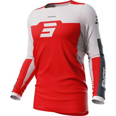 Camisa de Cross Shot Contact Rojo Blanco M - Ropa deportiva Camisa de Cross Shot Contact Rojo Blanco M - Ropa deportiva