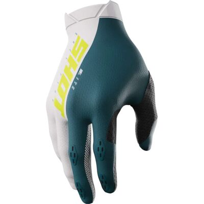 Gants de Cross Shot Lite Bleu Neon - Shot Lite - Publicité Gants de Cross Shot Lite Bleu Neon - Shot Lite - Publicité