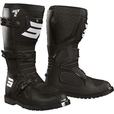 Shot Race 2 Stiefel Schwarz/Weiß - Motorradstiefel Shot Race 2 Stiefel Schwarz/Weiß - Motorradstiefel