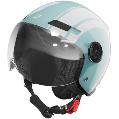 Casque Stormer Turchese Lucido - Casque moto - Publicité Casque Stormer Turchese Lucido - Casque moto - Publicité