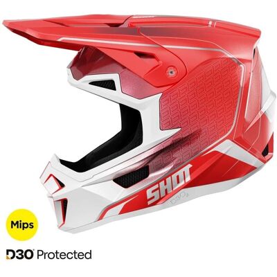 Casco Cross Shot Race Gear - Rosso, Leggero, Protezione da impatti Casco Cross Shot Race Gear - Rosso, Leggero, Protezione da impatti