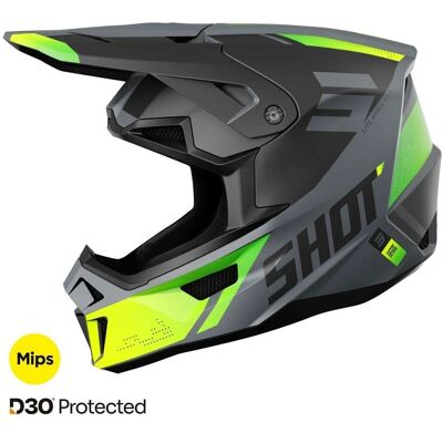 Casco Shot Lite Ultra Giallo Neon Glitter - Cross Casco Shot Lite Ultra Giallo Neon Glitter - Cross