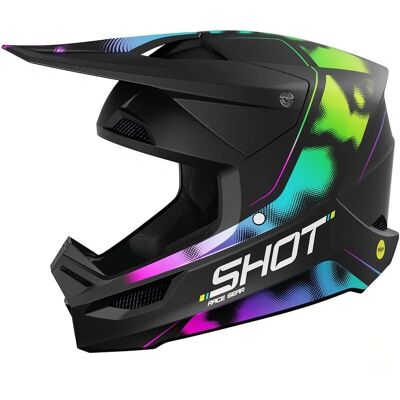 Shot Race Gear Crosshelm - Schwarz - Leicht & Belüftet - Crosshelm Shot Race Gear Crosshelm - Schwarz - Leicht & Belüftet - Crosshelm