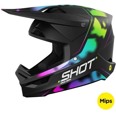 Casco Cross Shot Race Nitro - Nero Opaco - Leggero, MIPS, Sicurezza Casco Cross Shot Race Nitro - Nero Opaco - Leggero, MIPS, Sicurezza
