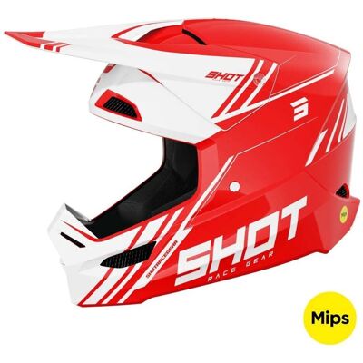 Shot Race Gear Crosshelm - Rot - Leicht, Belüftet, MIPS-zertifiziert - Crosshelm Shot Race Gear Crosshelm - Rot - Leicht, Belüftet, MIPS-zertifiziert - Crosshelm