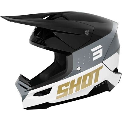 Casque Cross Shot Furious League Noir-Or Brillant - Casque de Cross - Publicité Casque Cross Shot Furious League Noir-Or Brillant - Casque de Cross - Publicité