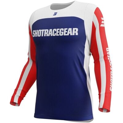 Maglia da Cross Shot Race Gear Mythic Blu-Rosso Maglia da Cross Shot Race Gear Mythic Blu-Rosso