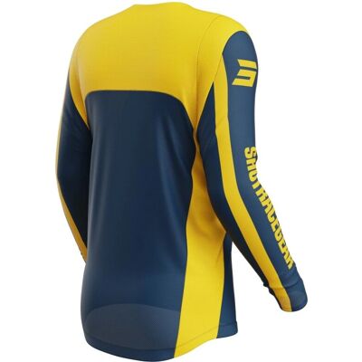 Maglietta Cross Shot Race Gear - Mythic Blu-Giallo Maglietta Cross Shot Race Gear - Mythic Blu-Giallo