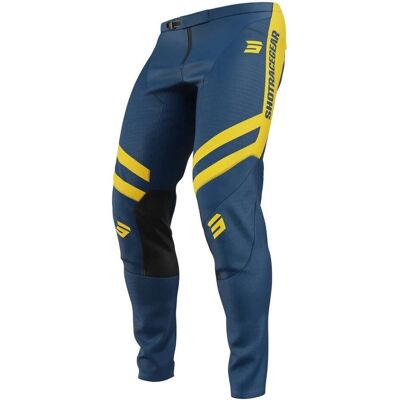 Pantalones de Cross Contact Mythic Azul-Amarillo Pantalones de Cross Contact Mythic Azul-Amarillo