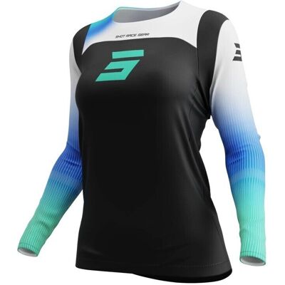 Shot Race Gear HERA Bianco Blu M - Cross Motorrad Trikot Shot Race Gear HERA Bianco Blu M - Cross Motorrad Trikot