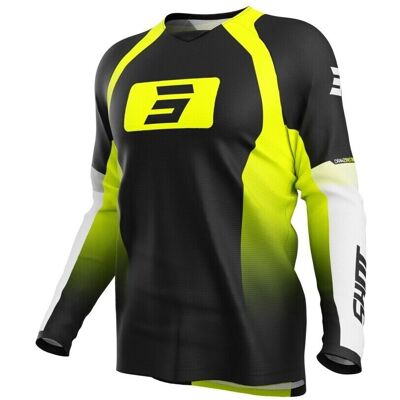Maglietta Shot Draw Instinct Giallo Fluo Motocross Maglietta Shot Draw Instinct Giallo Fluo Motocross