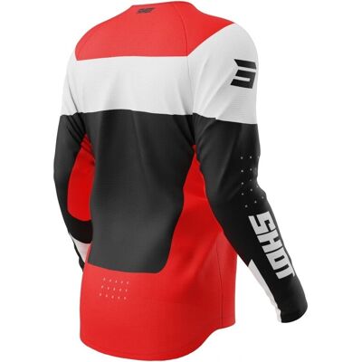 Shot Race Gear Maillot Cross Draw League Rouge - Vêtements de motocross - Publicité Shot Race Gear Maillot Cross Draw League Rouge - Vêtements de motocross - Publicité