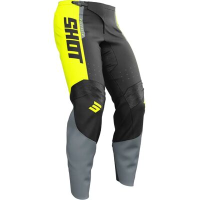 Shot Race Gear Neon Gelb Crosshose - Motocross-Hosen Shot Race Gear Neon Gelb Crosshose - Motocross-Hosen