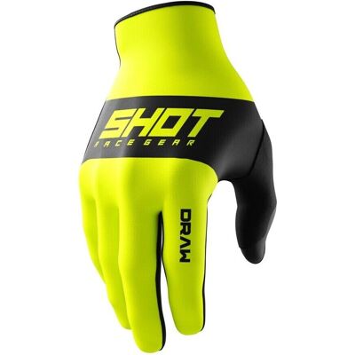 Guantes de Cross Shot Race Gear - Sky Amarillo Neón - Guantes de Cross Guantes de Cross Shot Race Gear - Sky Amarillo Neón - Guantes de Cross