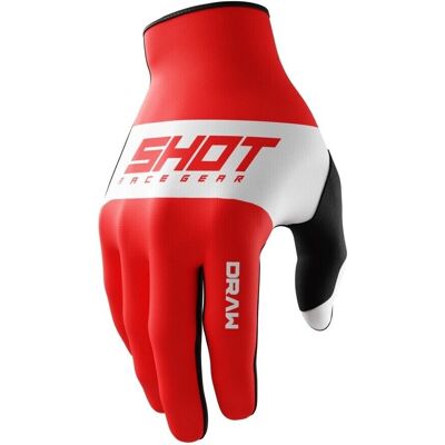Guantes de Motocross Shot Draw Sky Rojo L Guantes de Motocross Shot Draw Sky Rojo L
