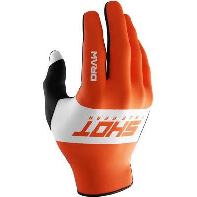 Guantes de Cross Shot Kids - Draw Sky Naranja 8/9 Guantes de Cross Shot Kids - Draw Sky Naranja 8/9