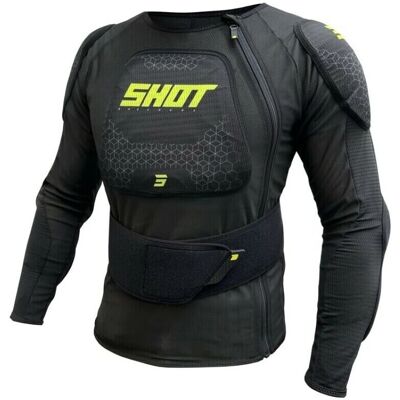 Gilet de protection Shot Airlight - Noir Jaune Néon - Publicité Gilet de protection Shot Airlight - Noir Jaune Néon - Publicité