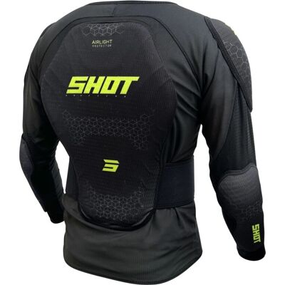 Shot Race Gear Jaune Neon et Noir Gilet de Protection - Gilet protecteur - Publicité Shot Race Gear Jaune Neon et Noir Gilet de Protection - Gilet protecteur - Publicité