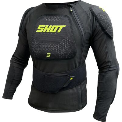 Veste de Protection Motocross Shot Race Gear - Noir, Jaune Néon - Veste de protection - Publicité Veste de Protection Motocross Shot Race Gear - Noir, Jaune Néon - Veste de protection - Publicité
