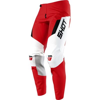 Shot Contact Chase Pantalon de motocross Blanc Rouge taille : 26 - Publicité Shot Contact Chase Pantalon de motocross Blanc Rouge taille : 26 - Publicité