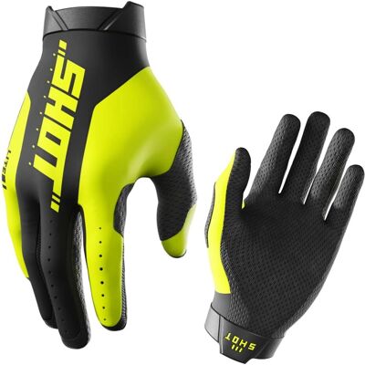 Guantes Shot Lite Pro Amarillo Fluorescente - Guantes de Moto Guantes Shot Lite Pro Amarillo Fluorescente - Guantes de Moto