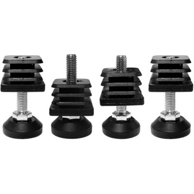 CYCLINGCOLORS Pieds réglables pour meubles - Capuchon carré 45x45mm - Filetage M8 CYCLINGCOLORS Pieds réglables pour meubles - Capuchon carré 45x45mm - Filetage M8