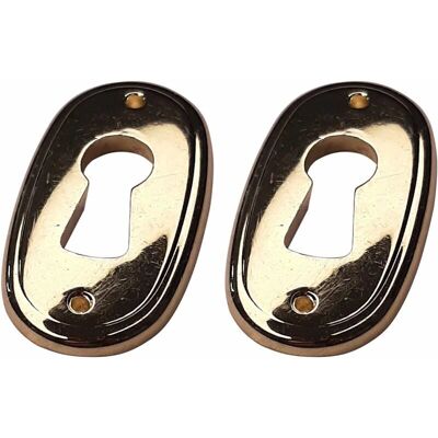 CYCLINGCOLORS - Messing antieke goud meubelrozet 21x38mm - Meubelbeslag CYCLINGCOLORS - Messing antieke goud meubelrozet 21x38mm - Meubelbeslag