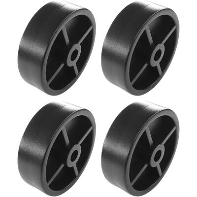 CYCLINGCOLORS - 4x45mm Roue plastique - Noir - Ensemble de roues CYCLINGCOLORS - 4x45mm Roue plastique - Noir - Ensemble de roues