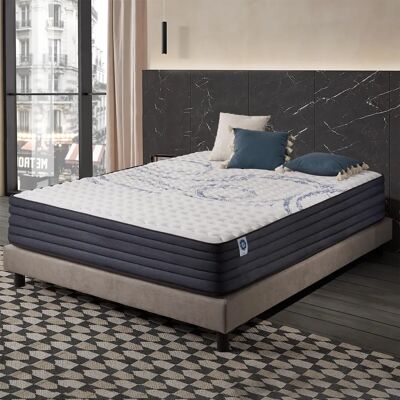 Matelas en mousse à mémoire Naturalex 160x200 - Soutien en latex bleu - Publicité Matelas en mousse à mémoire Naturalex 160x200 - Soutien en latex bleu - Publicité