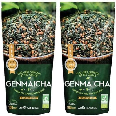 Ekologiczna japońska zielona herbata Genmaicha - Sencha & prażony ryż 200 g Ekologiczna japońska zielona herbata Genmaicha - Sencha & prażony ryż 200 g