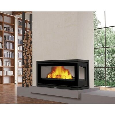 Azura Home Design - Inserto de chimenea Boma 90 EI - 13 kW, doble combustión Azura Home Design - Inserto de chimenea Boma 90 EI - 13 kW, doble combustión