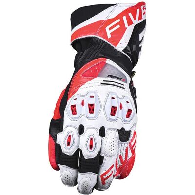 Guanti da corsa fluorescenti Five RFX1 Evo bianco/rosso - Guanti Guanti da corsa fluorescenti Five RFX1 Evo bianco/rosso - Guanti