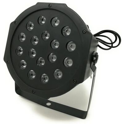 TEMPO DI SALDI - Faro RGB 18W - 25° faisceau - 18 LED RGB - Lumière disco LED TEMPO DI SALDI - Faro RGB 18W - 25° faisceau - 18 LED RGB - Lumière disco LED