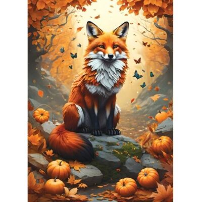Puzzle Renard et Papillons - 500 Pièces - Publicité Puzzle Renard et Papillons - 500 Pièces - Publicité