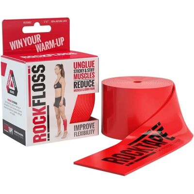 Rocktape Rockfloss Elastic Flossing Band - 2.13 m x 5 cm - Elastic Flossing Band Rocktape Rockfloss Elastic Flossing Band - 2.13 m x 5 cm - Elastic Flossing Band