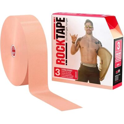 Rocktape - H20 Extra Sticky - Beige - 32m - Kinesiology Tape - Publicité Rocktape - H20 Extra Sticky - Beige - 32m - Kinesiology Tape - Publicité