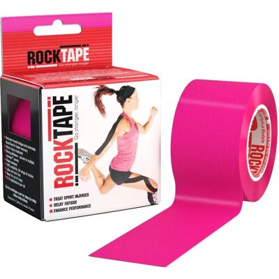 Rocktape Rose Fluo - Bande de Kinesiologie pour Blessures & Posture Rocktape Rose Fluo - Bande de Kinesiologie pour Blessures & Posture
