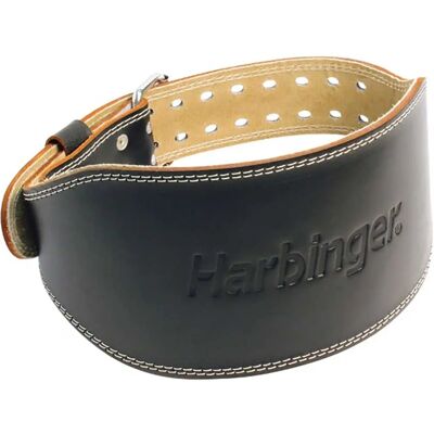 Harbinger 6" Padded Leather Weightlifting Belt - Weightlifting Belt Harbinger 6" Padded Leather Weightlifting Belt - Weightlifting Belt