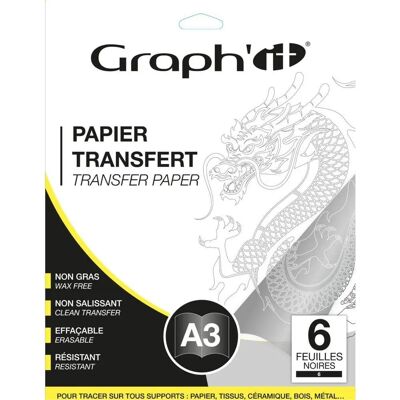 Graph'it Schwarzes A3-Transferpapier - Manga-Rahmen - DIY Graph'it Schwarzes A3-Transferpapier - Manga-Rahmen - DIY