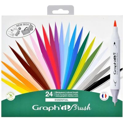 Marcatori Bicolore Graph'It a Doppia Punta - 24 pezzi - Arte e Design Marcatori Bicolore Graph'It a Doppia Punta - 24 pezzi - Arte e Design
