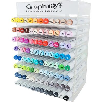 Set de 96 Marcadores Graph'It - Punta doble y expositor Set de 96 Marcadores Graph'It - Punta doble y expositor