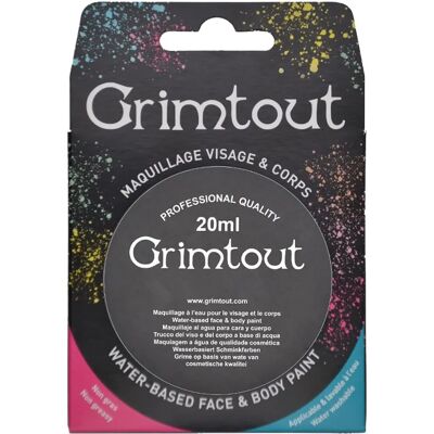 Peinture Visage Grim Tout - 20 ml - Noir - Maquillage pour visage et corps - Publicité Peinture Visage Grim Tout - 20 ml - Noir - Maquillage pour visage et corps - Publicité