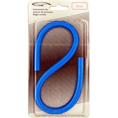 Riga flessibile curva 40cm - Righello per disegno tecnico GRAPHOPLEX Riga flessibile curva 40cm - Righello per disegno tecnico GRAPHOPLEX
