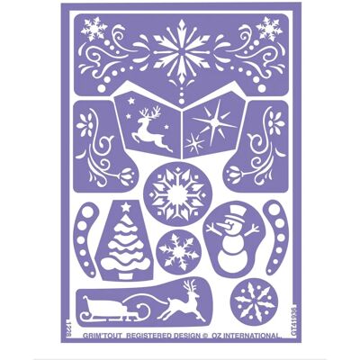 Pochoir de Maquillage Princesse de Neige - Réutilisable, Violet, Taille Unique - Accessoire Maquillage - Publicité Pochoir de Maquillage Princesse de Neige - Réutilisable, Violet, Taille Unique - Accessoire Maquillage - Publicité