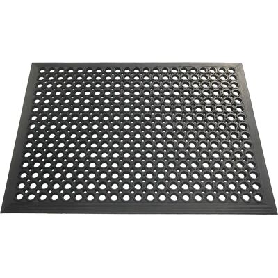 ID MAT Schwarzer Gummimatte - Rutschfest 60x80cm für Außen ID MAT Schwarzer Gummimatte - Rutschfest 60x80cm für Außen